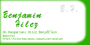 benjamin hilcz business card
